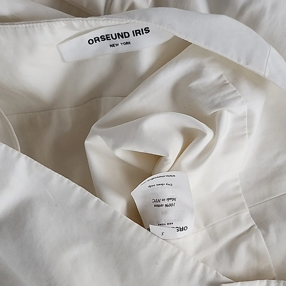 HP 🎉 Orseund Iris Pocket Pants Ecru Cargo Small White - Picture 7 of 7